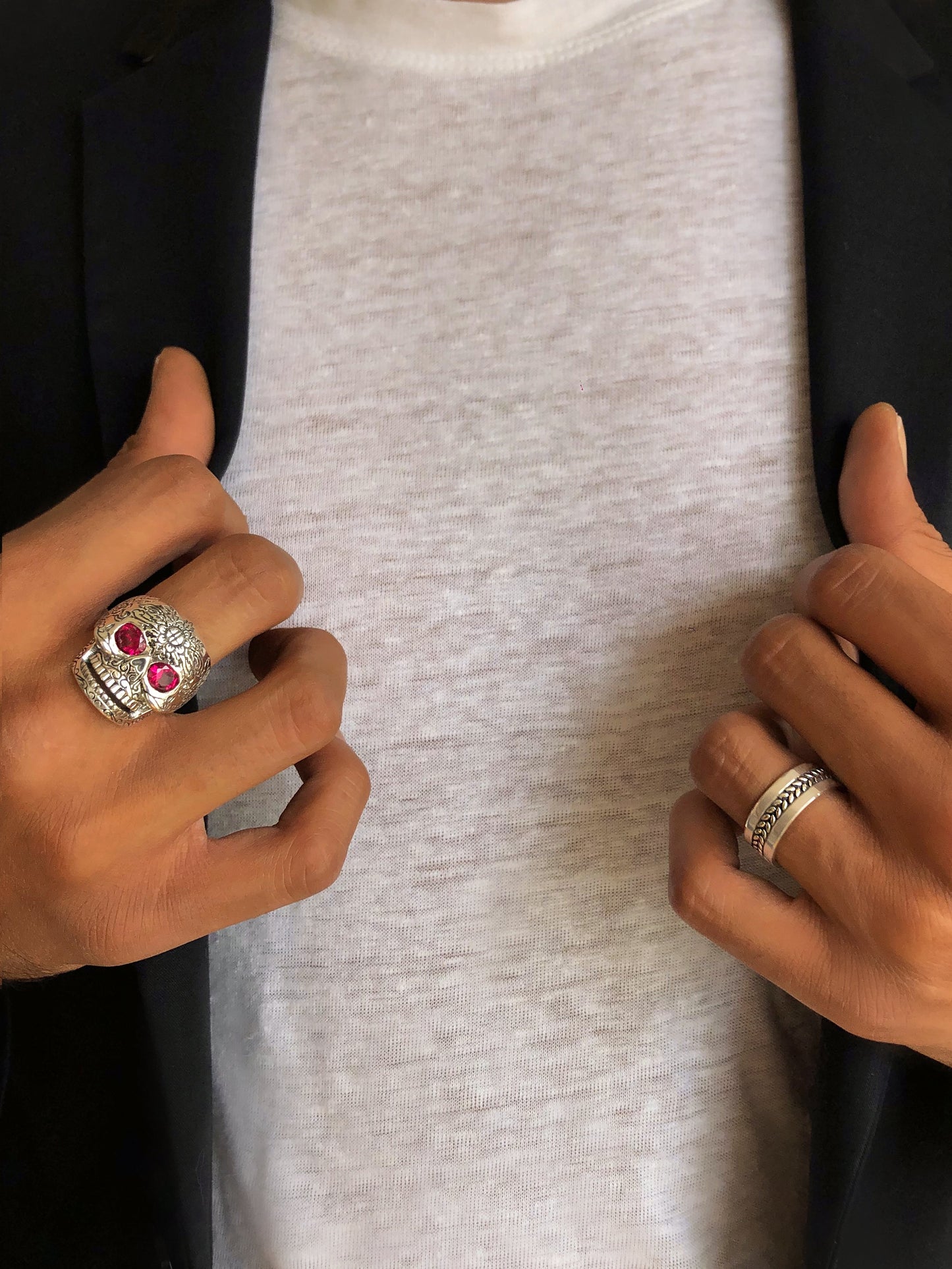Bague en Argent 925 oxydé - Maison Di Giorgio