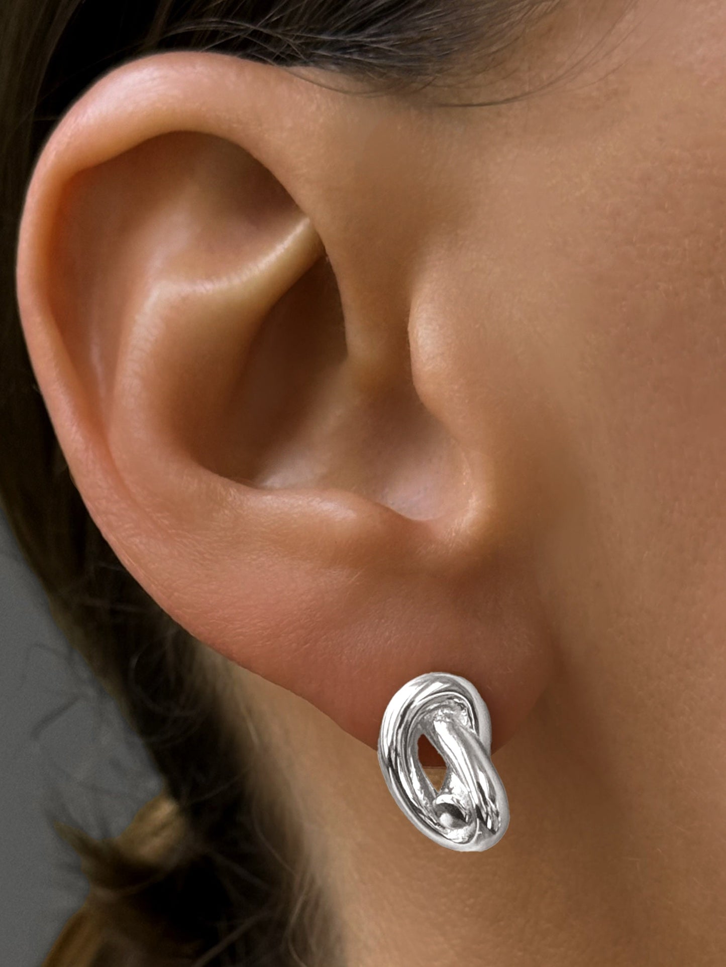 Boucles d'oreilles en Argent 925 plaqué Rhodium - Maison Di Giorgio