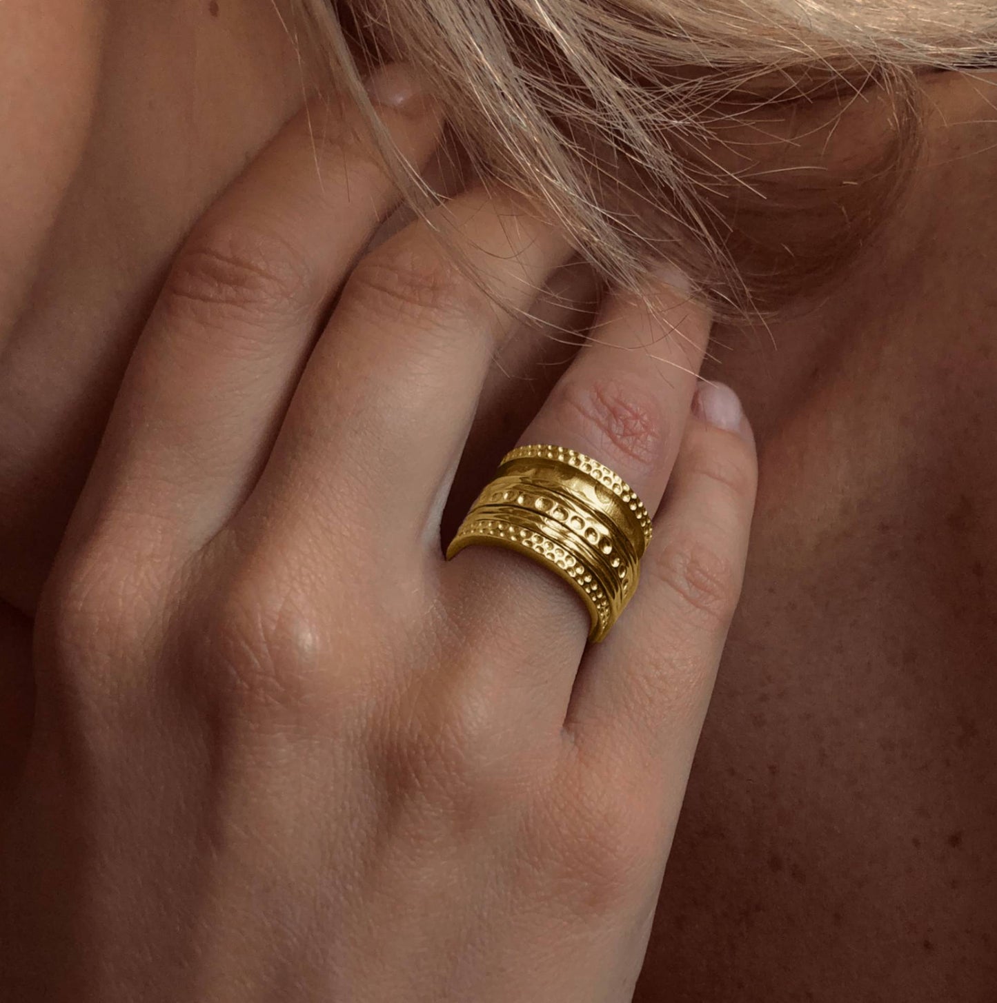 Bague en Argent 925 doré Or jaune 18k - Maison Di Giorgio