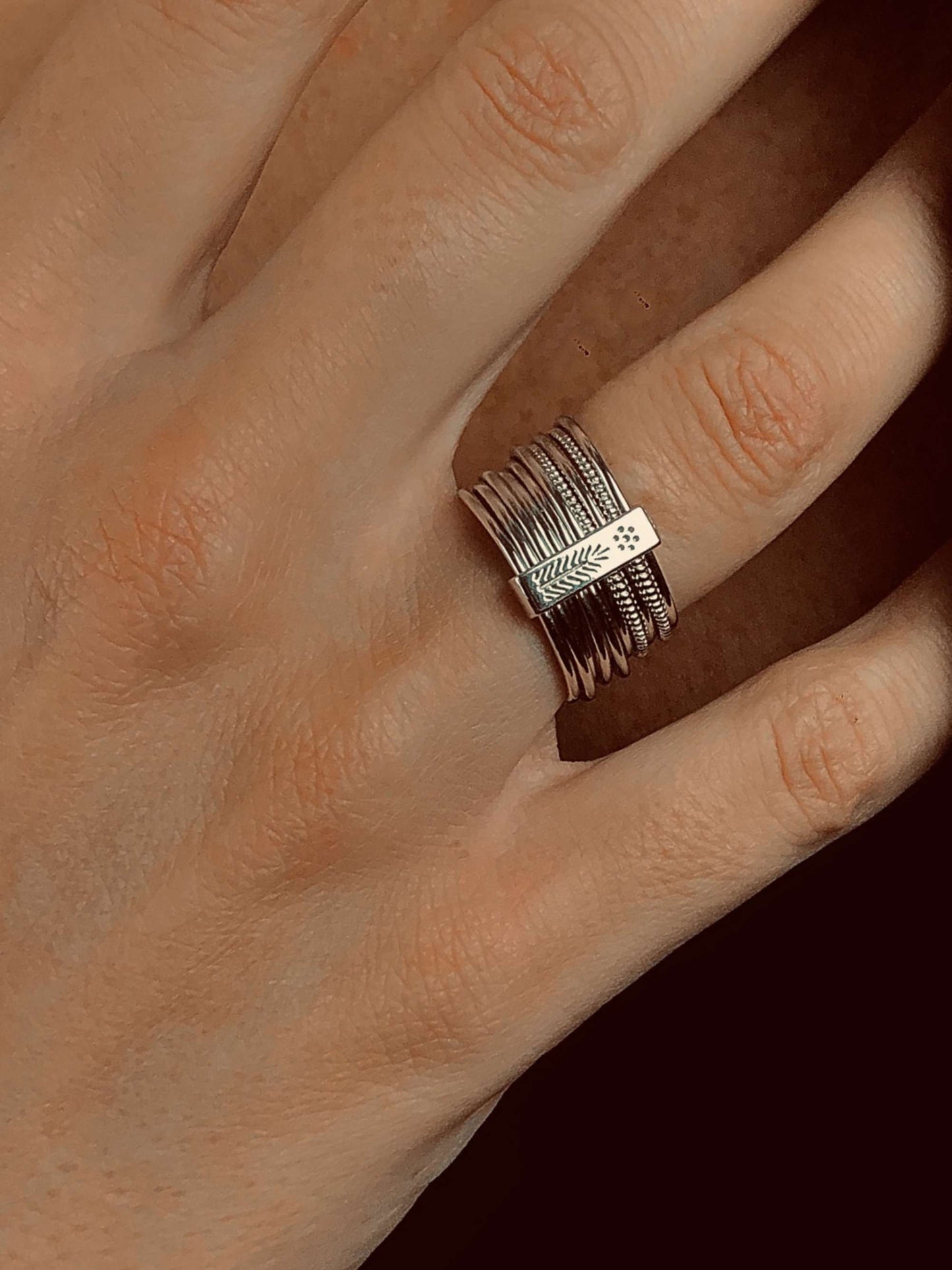 Bague en Argent 925 plaqué Rhodium - Maison Di Giorgio