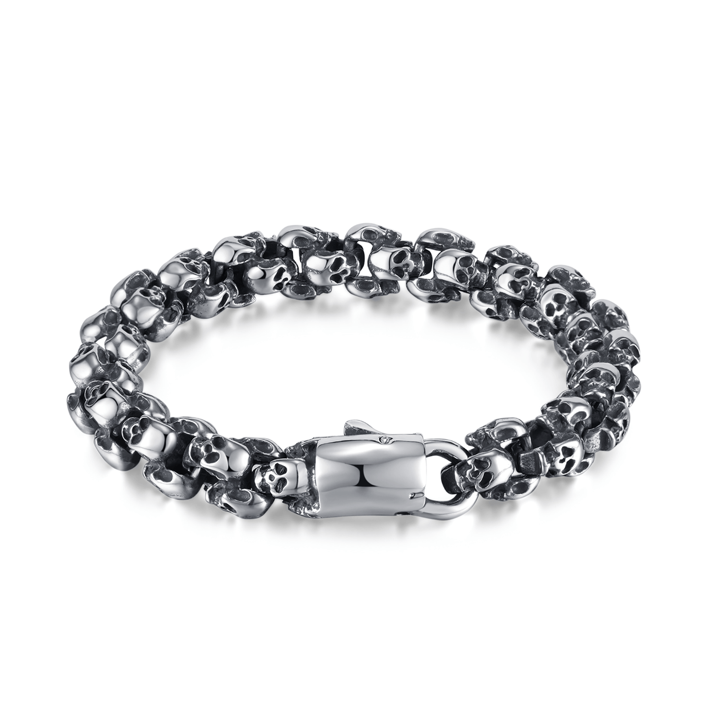 Bracelet en acier inoxydable plaqué Argent - Maison Di Giorgio