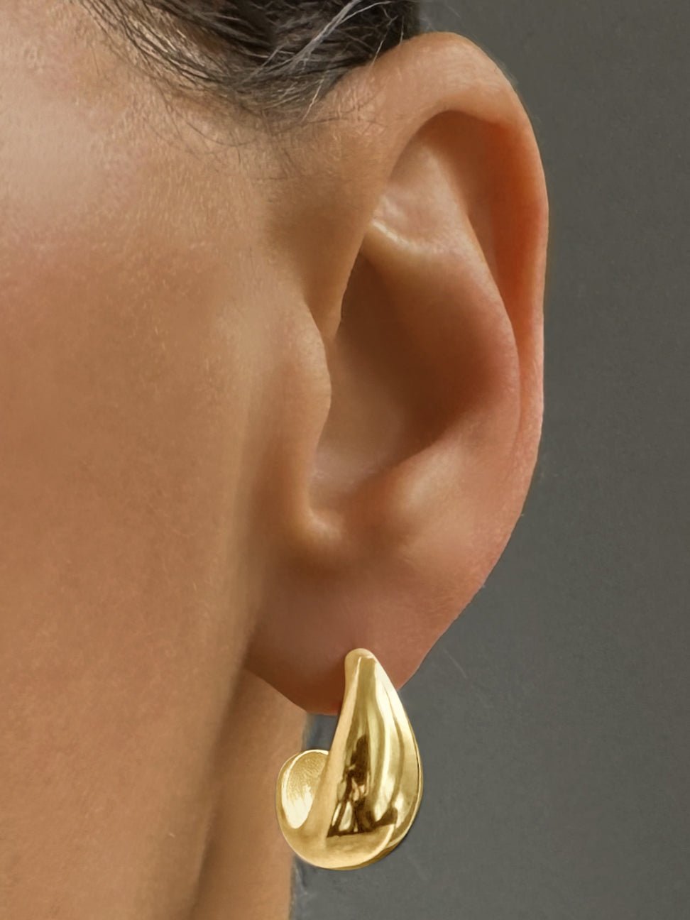 Boucles d'oreilles dorées Or jaune 18k - Maison Di Giorgio