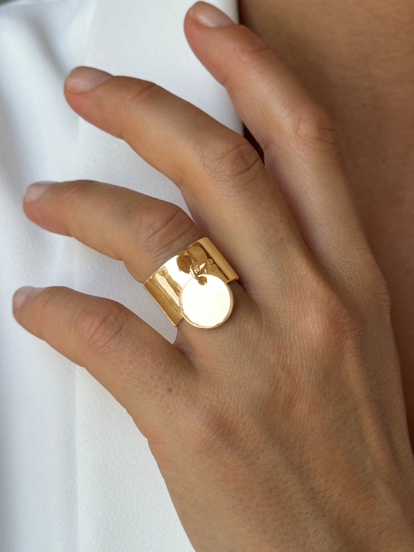 Bague dorée Or jaune 18k - Maison Di Giorgio