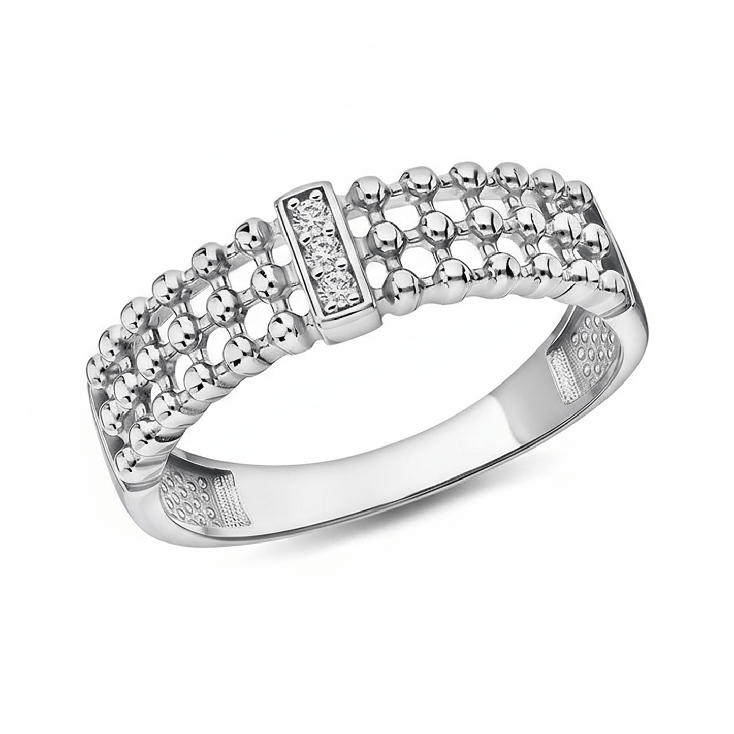 Bague en Argent 925 assemblée d'Oxyde de zirconium - Maison Di Giorgio