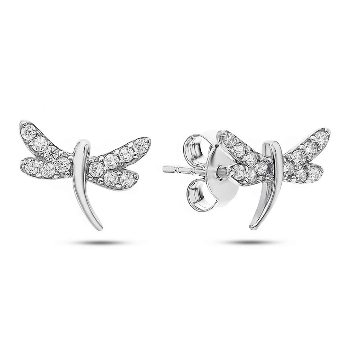 Boucles d'oreilles en Argent 925 assemblée d'Oxyde de zirconium - Maison Di Giorgio
