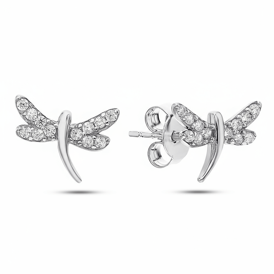 Boucles d'oreilles en Argent 925 assemblée d'Oxyde de zirconium - Maison Di Giorgio