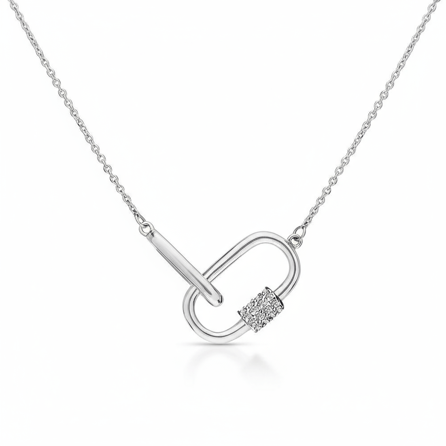 Collier en Argent 925 assemblée d'Oxyde de zirconium - Maison Di Giorgio