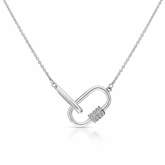 Collier en Argent 925 assemblée d'Oxyde de zirconium - Maison Di Giorgio