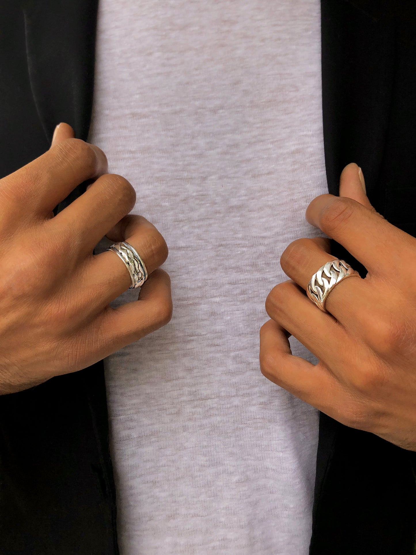 Bague en Argent 925 oxydé - Maison Di Giorgio