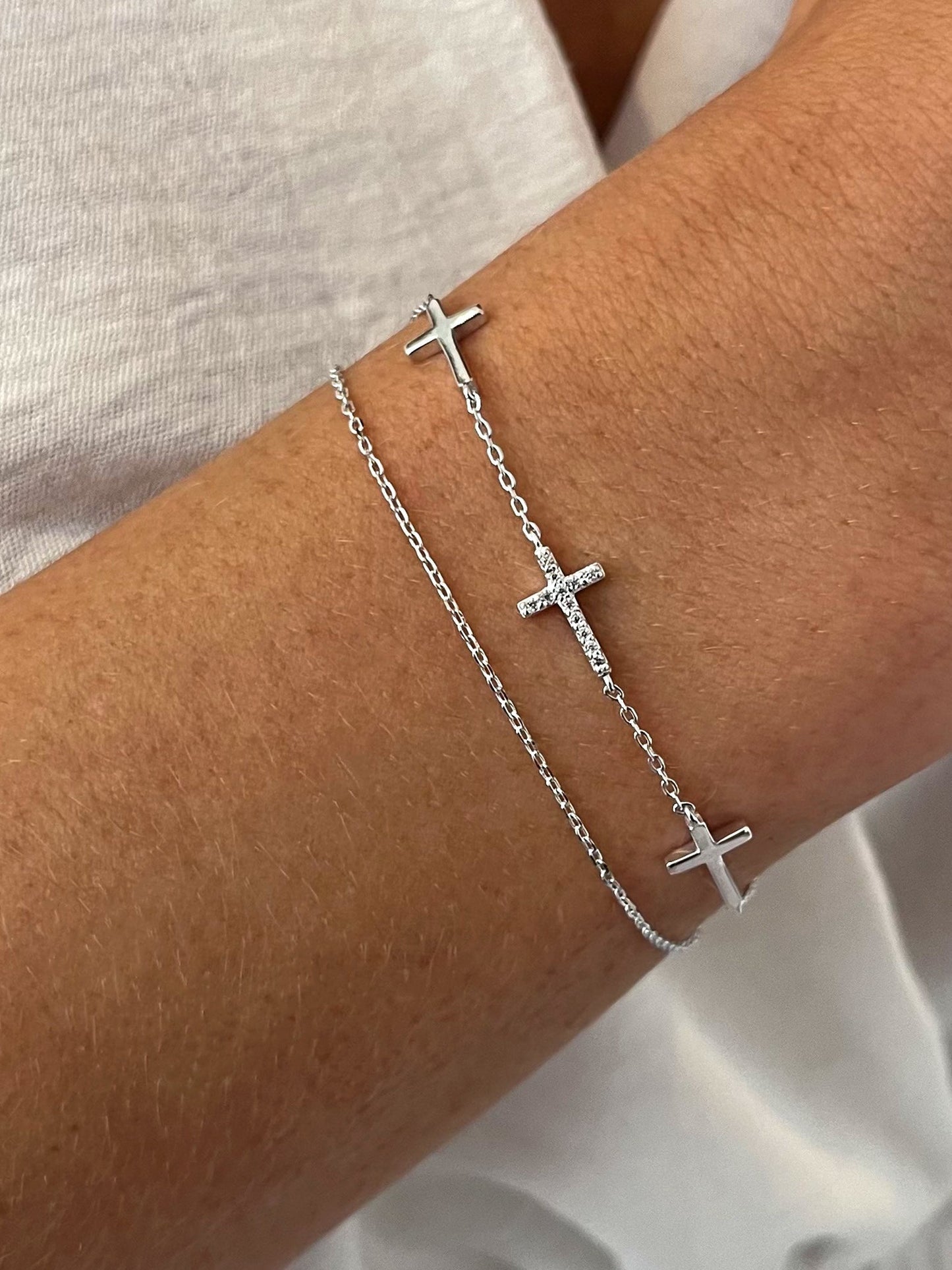 Bracelet en Argent 925 plaqué Rhodium - Maison Di Giorgio