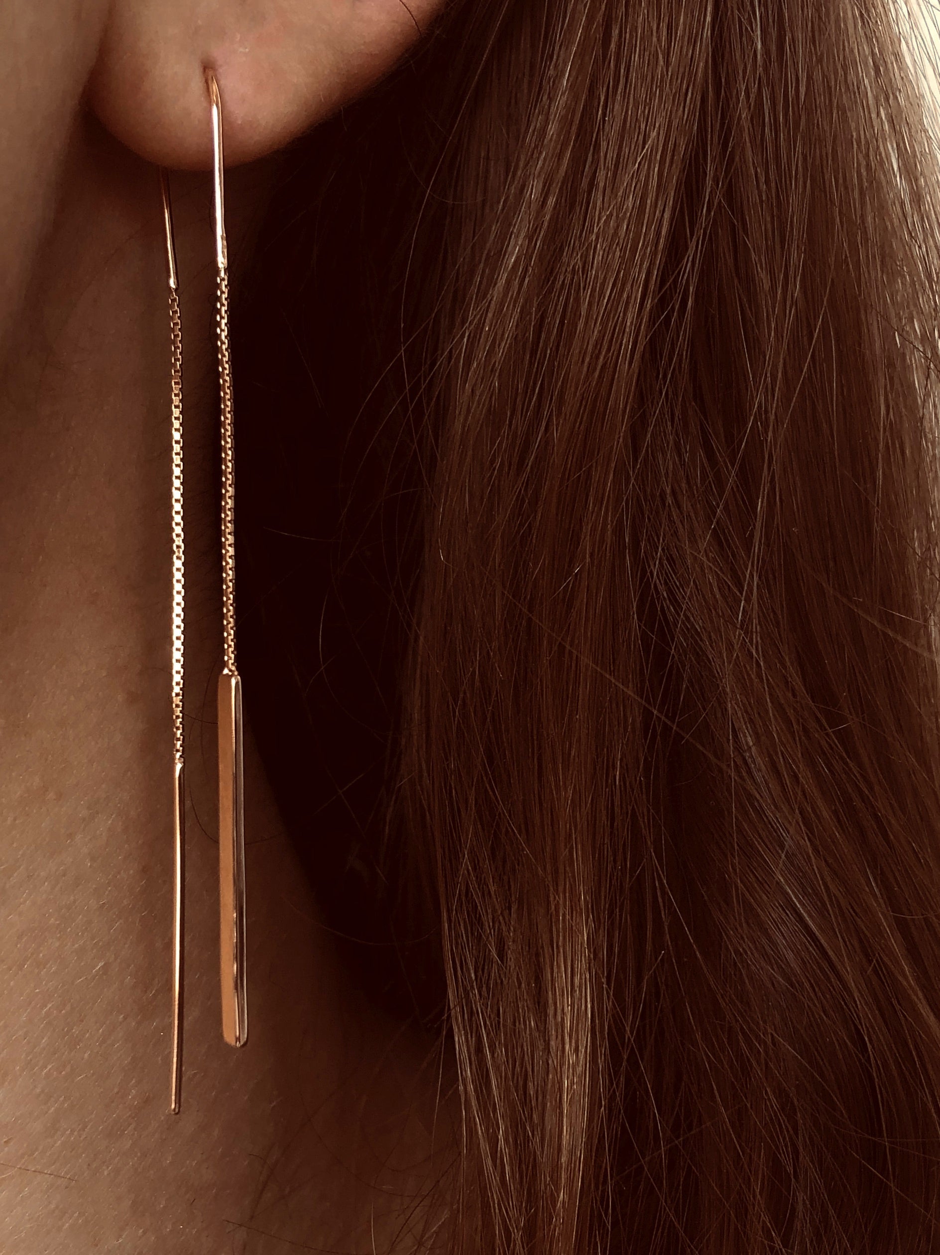 Boucles d'oreilles en Argent 925 doré Or rose 18k - Maison Di Giorgio