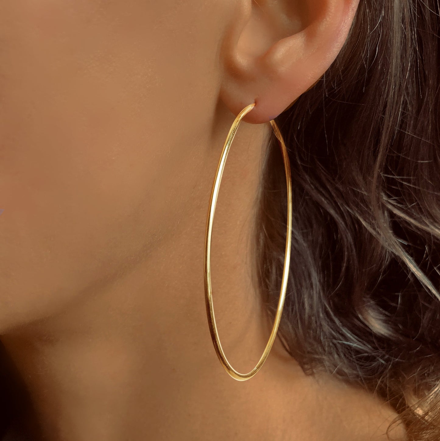 Boucles d'oreilles en Argent 925 doré Or jaune 18k - Maison Di Giorgio