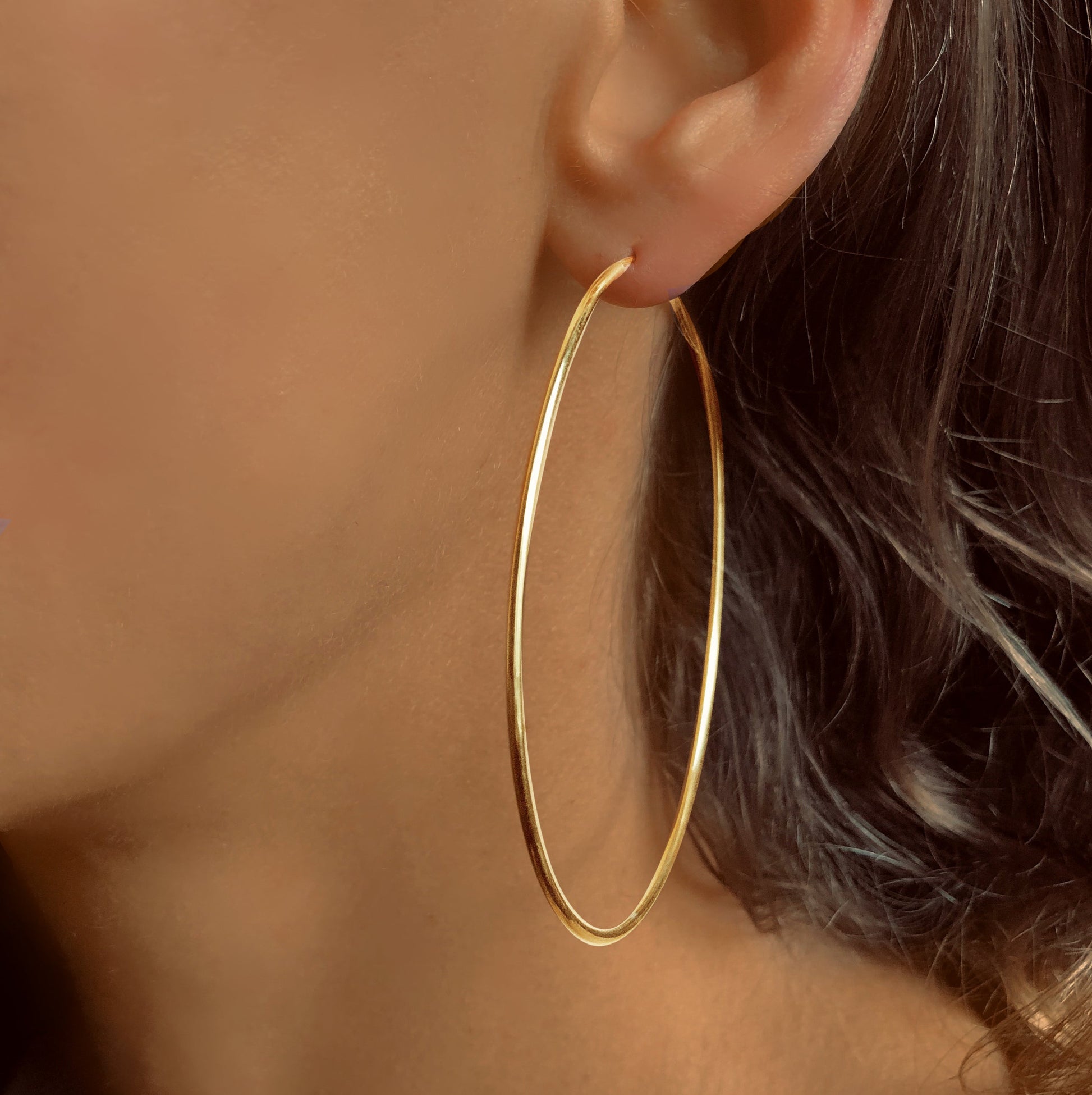 Boucles d'oreilles en Argent 925 doré Or jaune 18k - Maison Di Giorgio