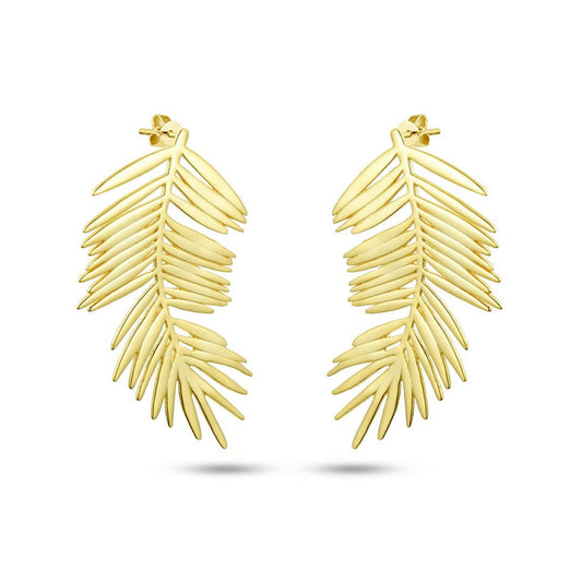 Boucles d'oreilles en Argent 925 doré Or jaune 18k - Maison Di Giorgio