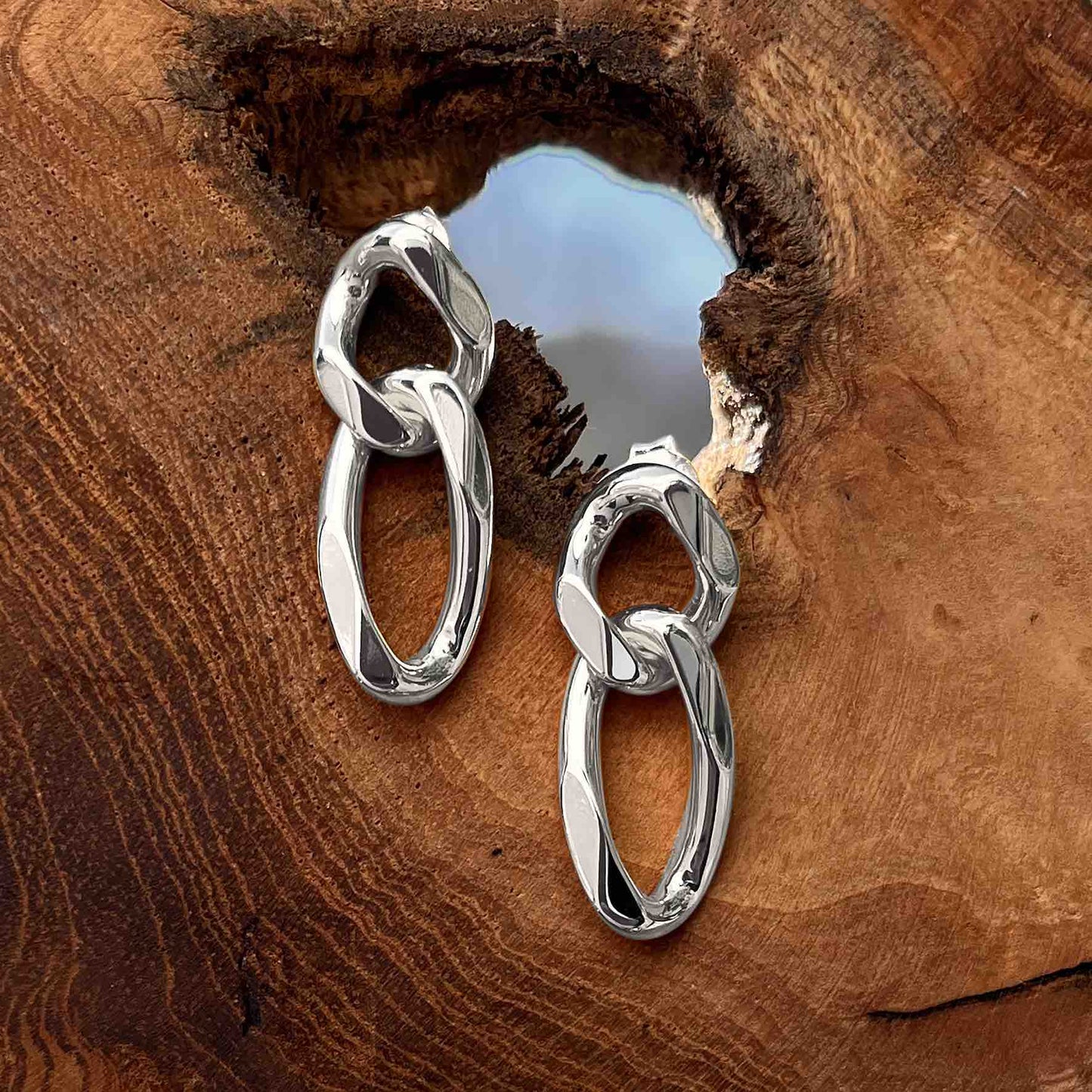 Boucles d'oreilles en Argent 925 plaqué Rhodium - Maison Di Giorgio