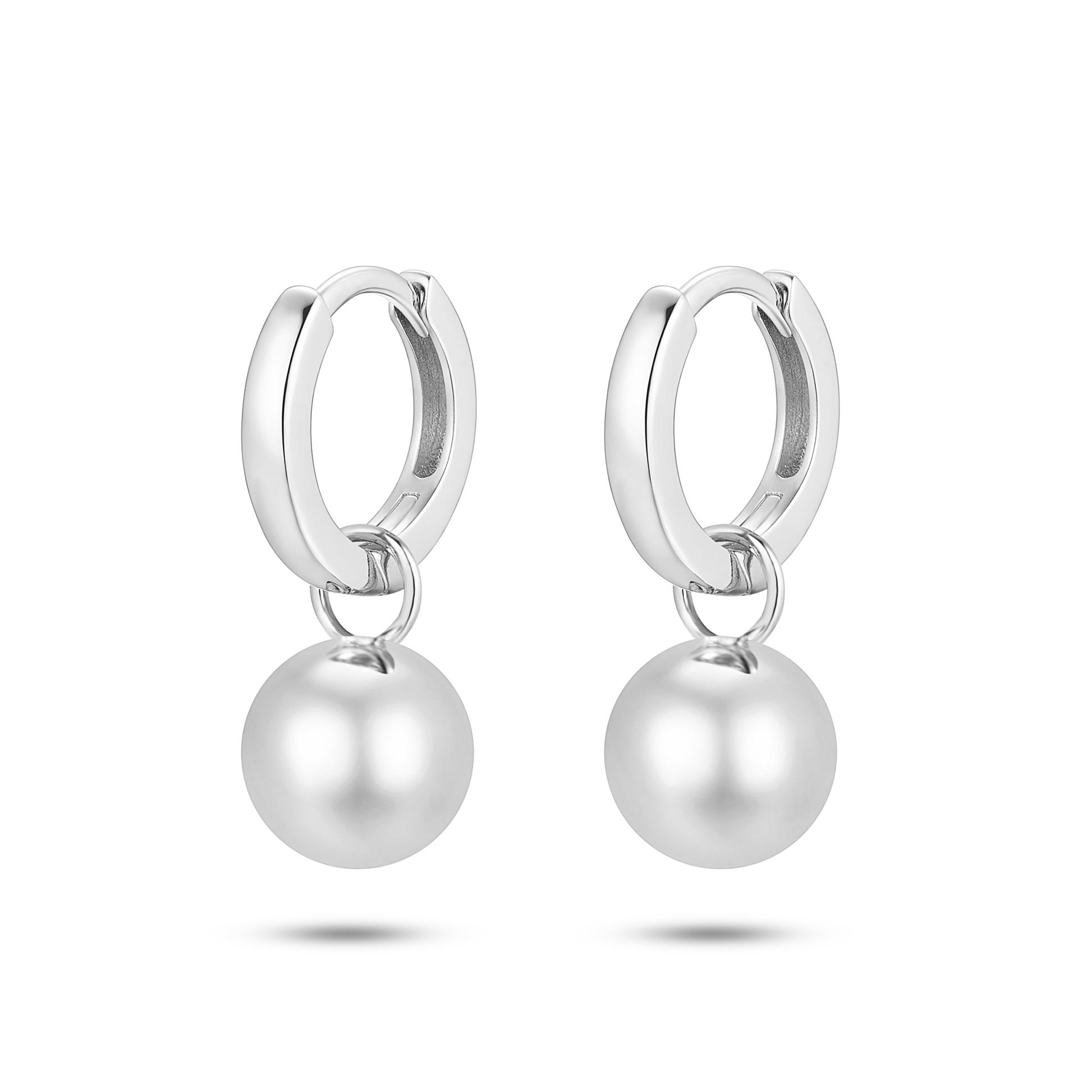 Boucles d'oreilles en Argent 925 plaqué Rhodium - Maison Di Giorgio