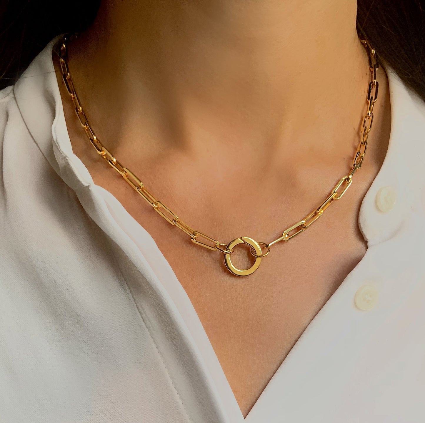 Collier en Argent 925 doré Or jaune 18k - Maison Di Giorgio