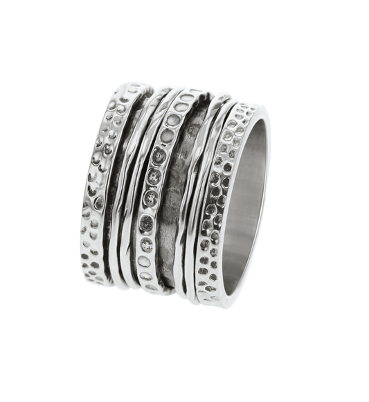 Bague en Argent 925 plaqué Rhodium - Maison Di Giorgio