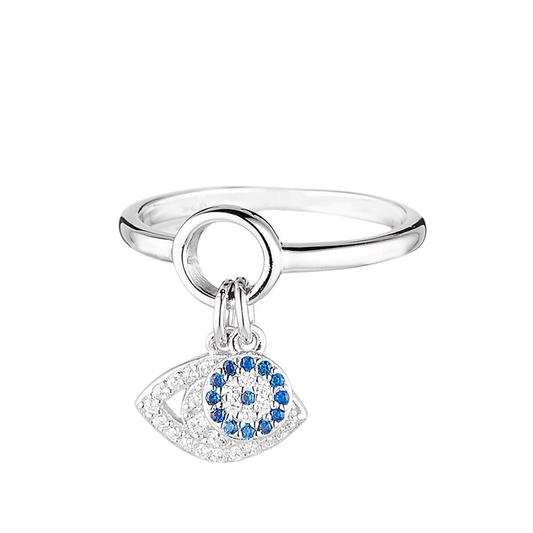 Bague en Argent 925 plaqué Rhodium assemblée d'oxyde de zirconium - Maison Di Giorgio