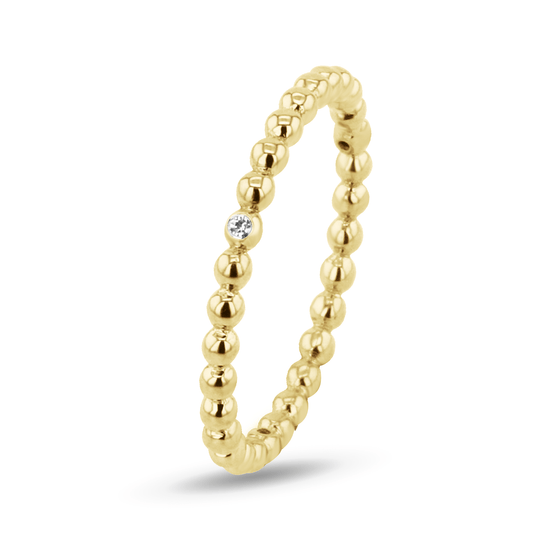 Bague en Argent 925 doré Or jaune 18k assemblée d'oxyde de zirconium - Maison Di Giorgio