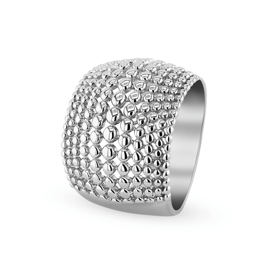 Bague en Argent 925 plaqué Rhodium - Maison Di Giorgio