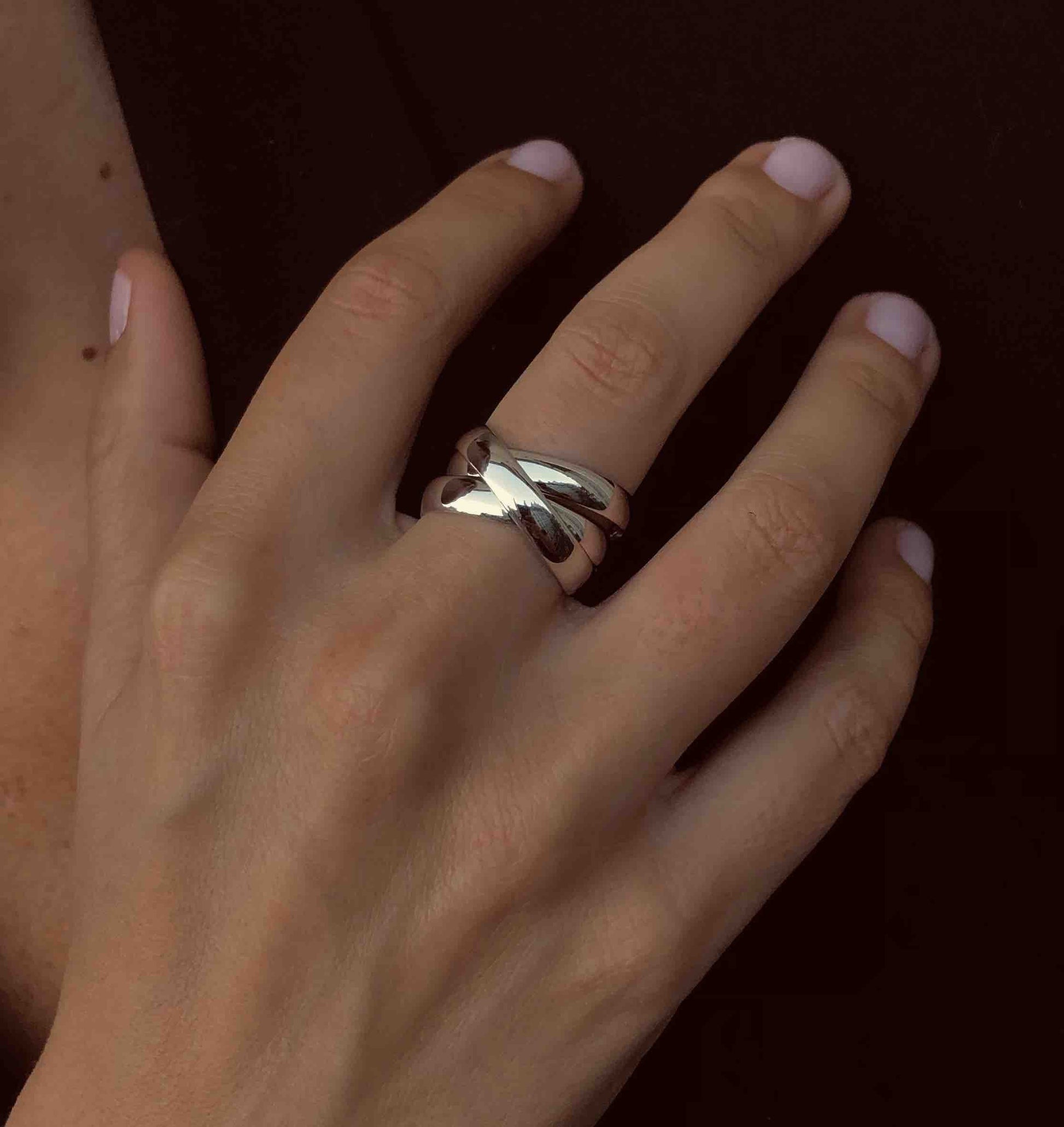 Bague en Argent 925 plaqué Rhodium - Maison Di Giorgio