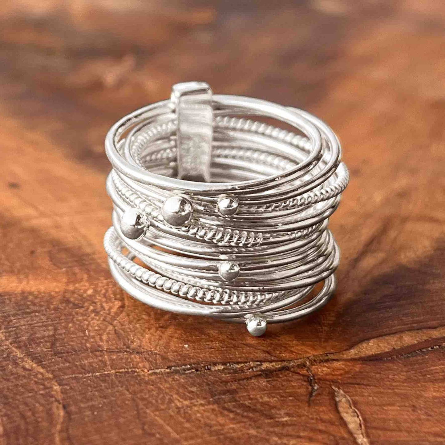 Bague en Argent 925 plaqué Rhodium - Maison Di Giorgio