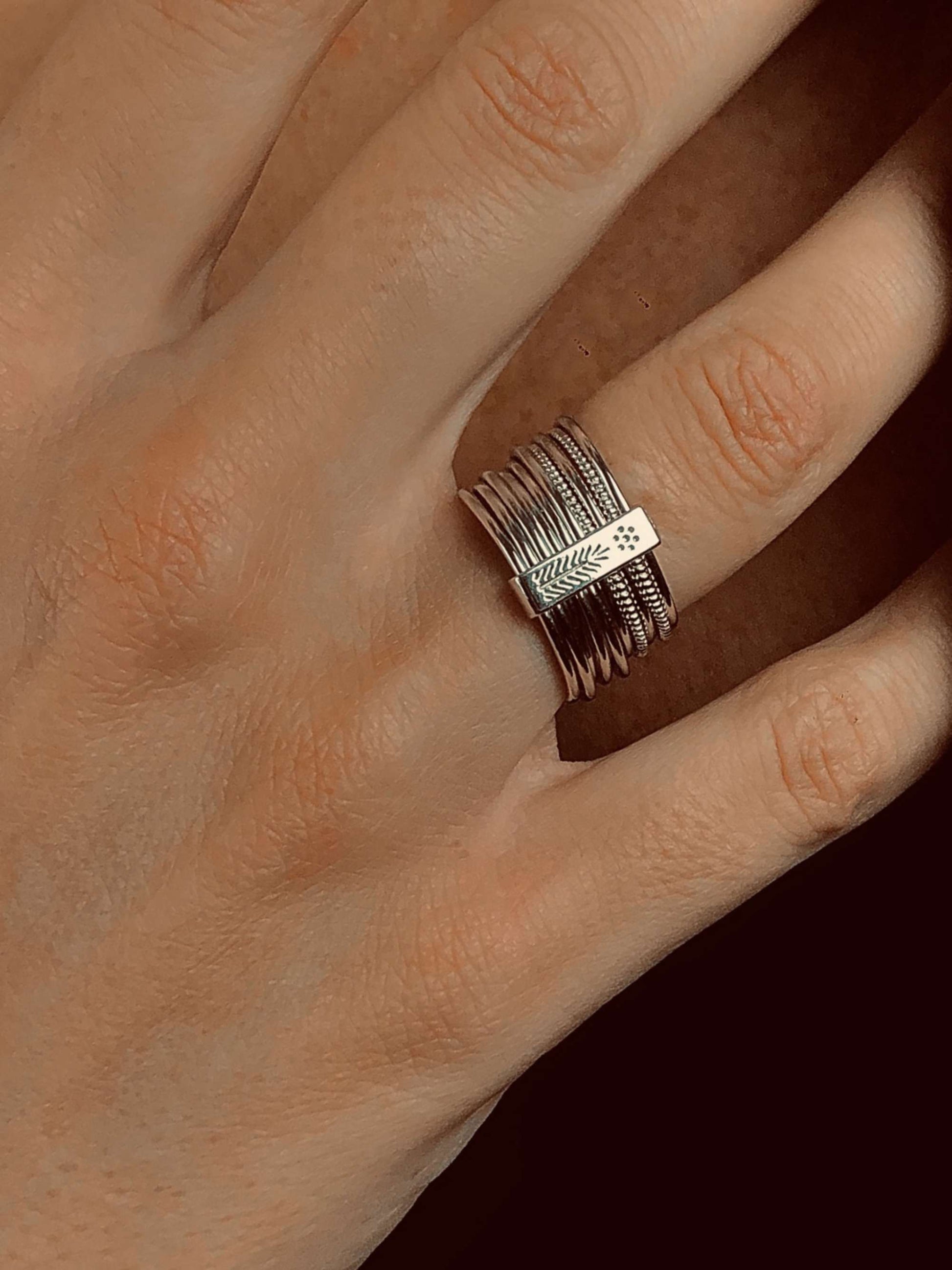 Bague en Argent 925 plaqué Rhodium - Maison Di Giorgio