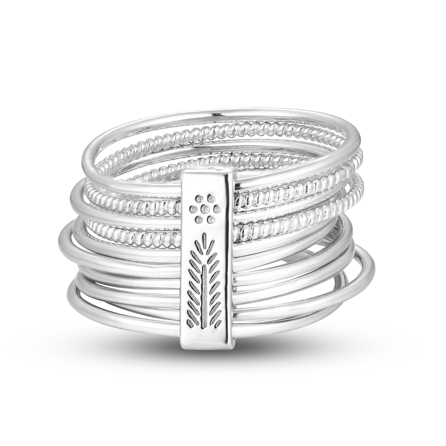 Bague en Argent 925 plaqué Rhodium - Maison Di Giorgio