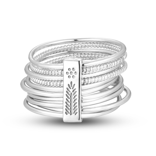 Bague en Argent 925 plaqué Rhodium - Maison Di Giorgio
