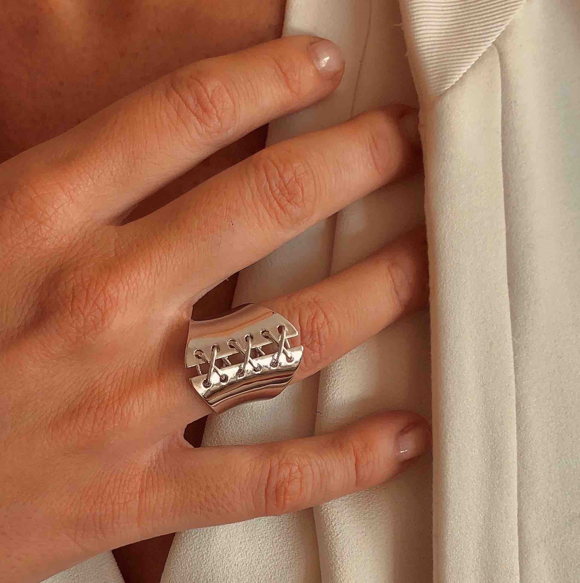 Bague en Argent 925 plaqué Rhodium - Maison Di Giorgio