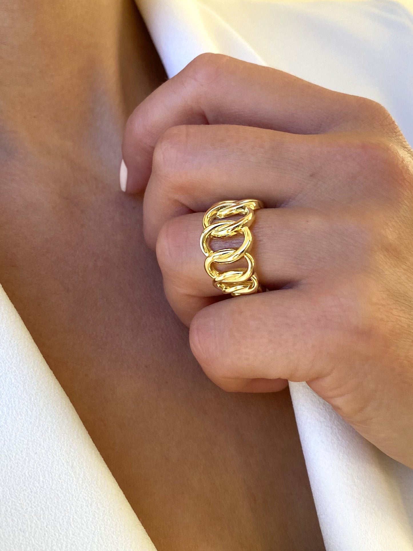 Bague en Argent 925 doré Or jaune 18k - Maison Di Giorgio