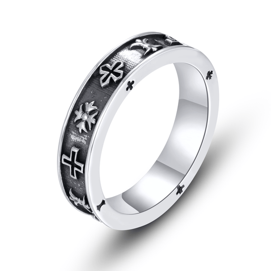 Bague en Argent 925 oxydé - Maison Di Giorgio