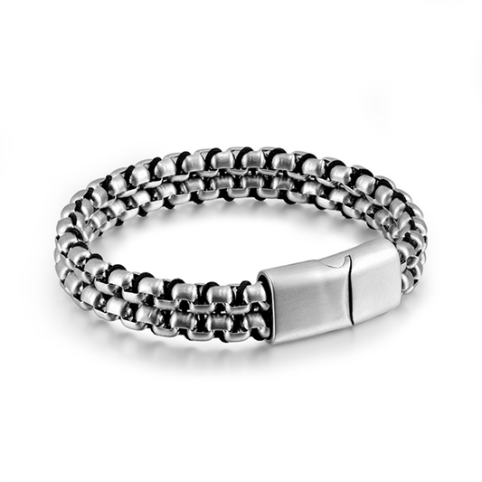 Bracelet Acier inoxydable plaqué Argent - Maison Di Giorgio