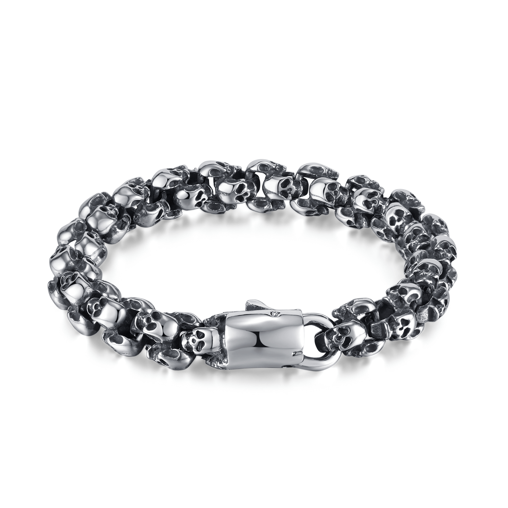 Bracelet en acier inoxydable plaqué Argent - Maison Di Giorgio