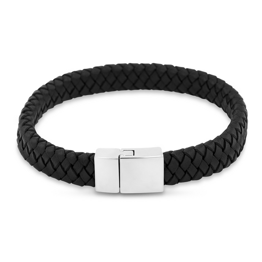 Bracelet cuir véritable et Argent 925 - Maison Di Giorgio
