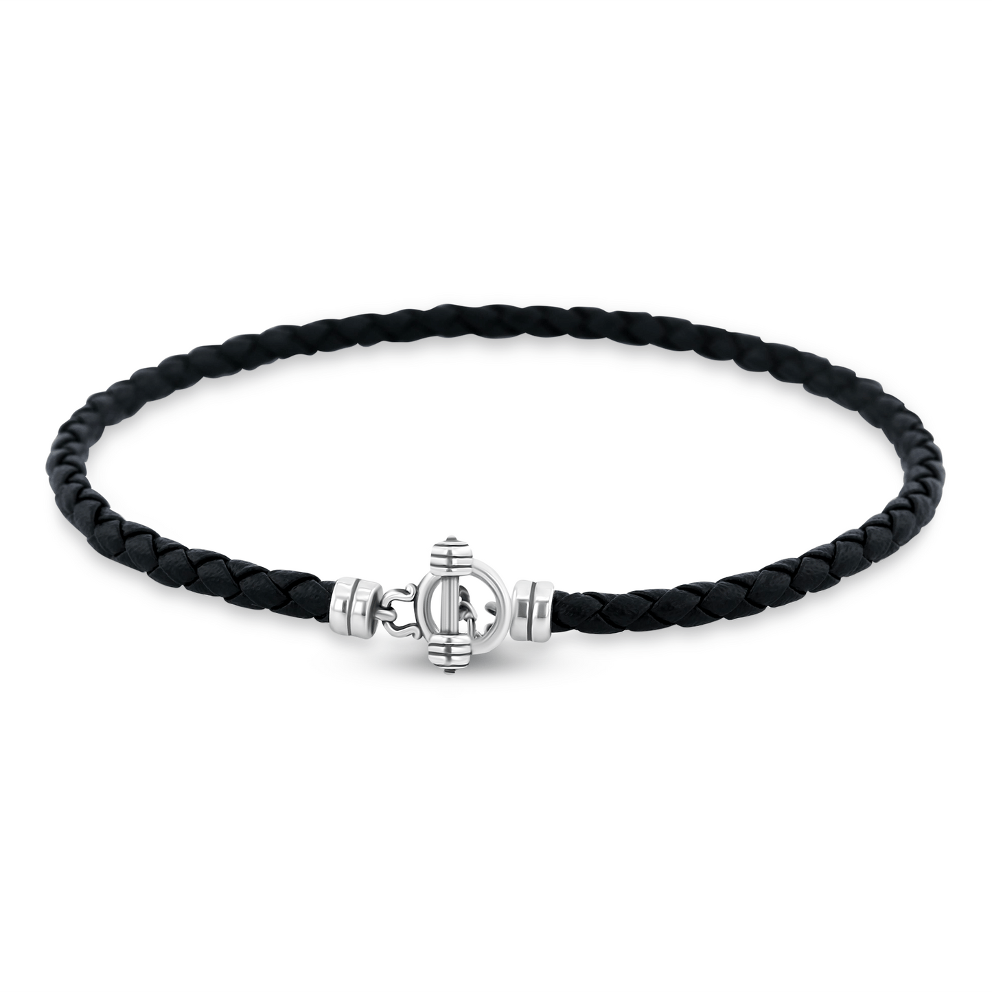 Bracelet cuir véritable et Argent 925 - Maison Di Giorgio