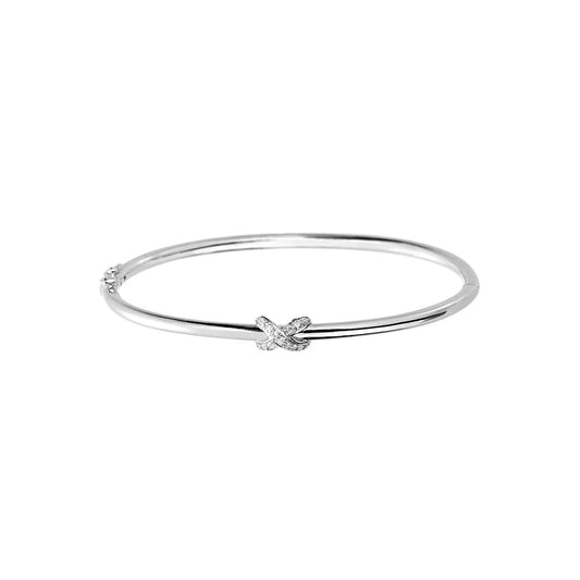 Bracelet en Argent 925 plaqué Rhodium assemblé d'oxyde de zirconium - Maison Di Giorgio