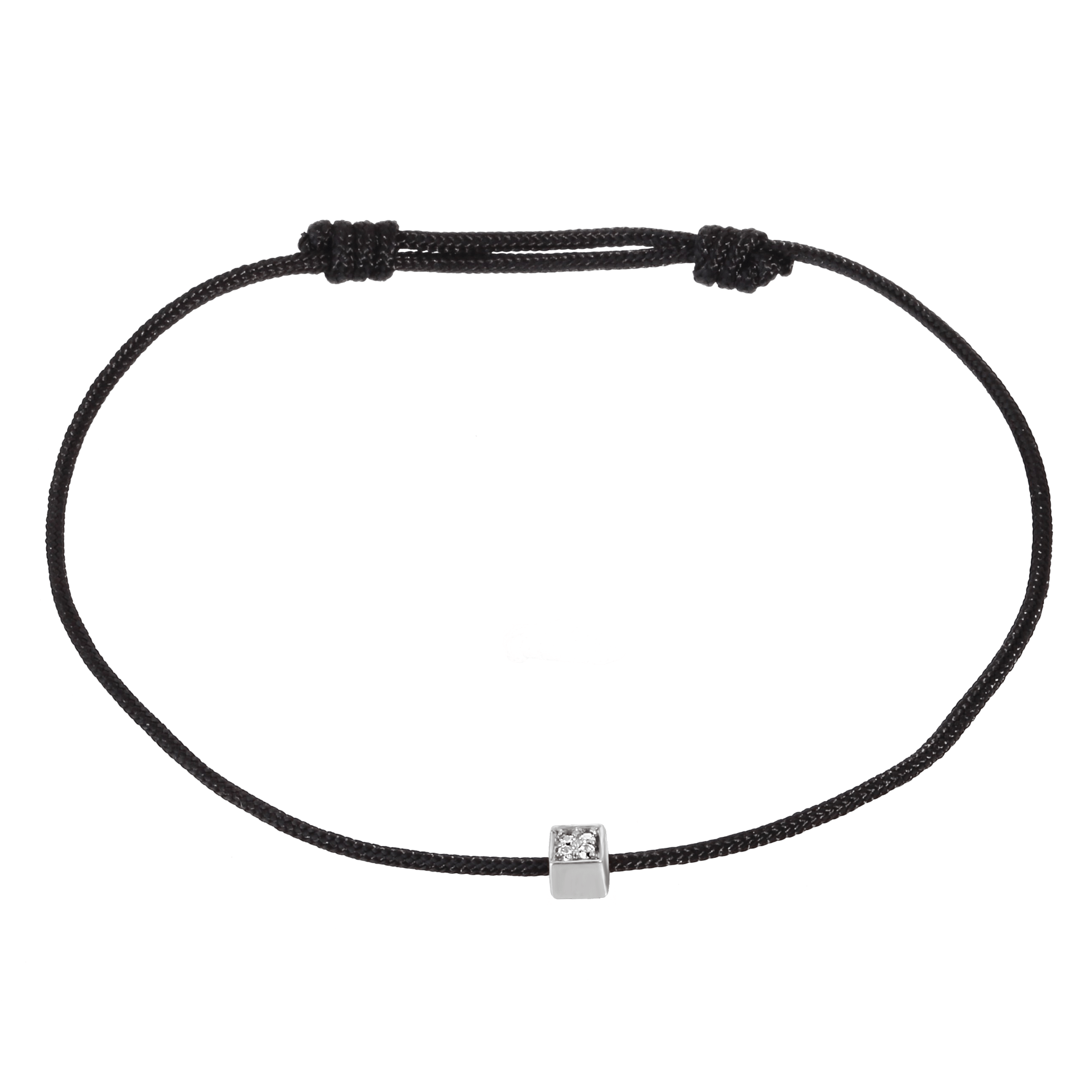 Bracelet en Or blanc 9k assemblé de Diamant HSI - Maison Di Giorgio