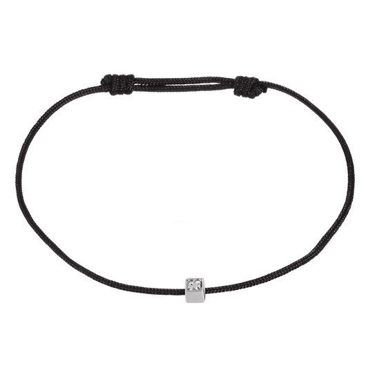 Bracelet en Or blanc 9k assemblé de Diamant HSI - Maison Di Giorgio