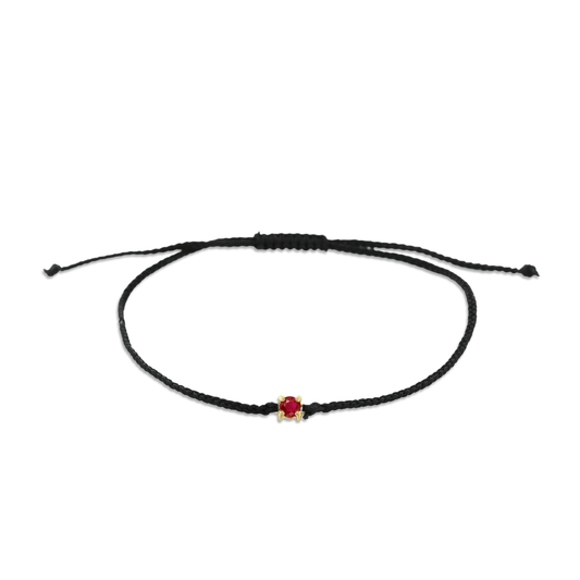 Bracelet en Or jaune 9k assemblé de Rubis - Maison Di Giorgio