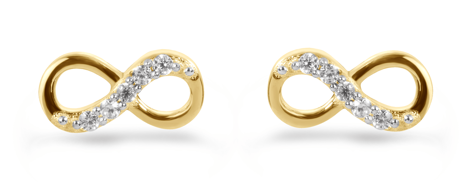 Boucles d'oreilles en Or jaune 9k assemblées de Diamant HSI - Maison Di Giorgio