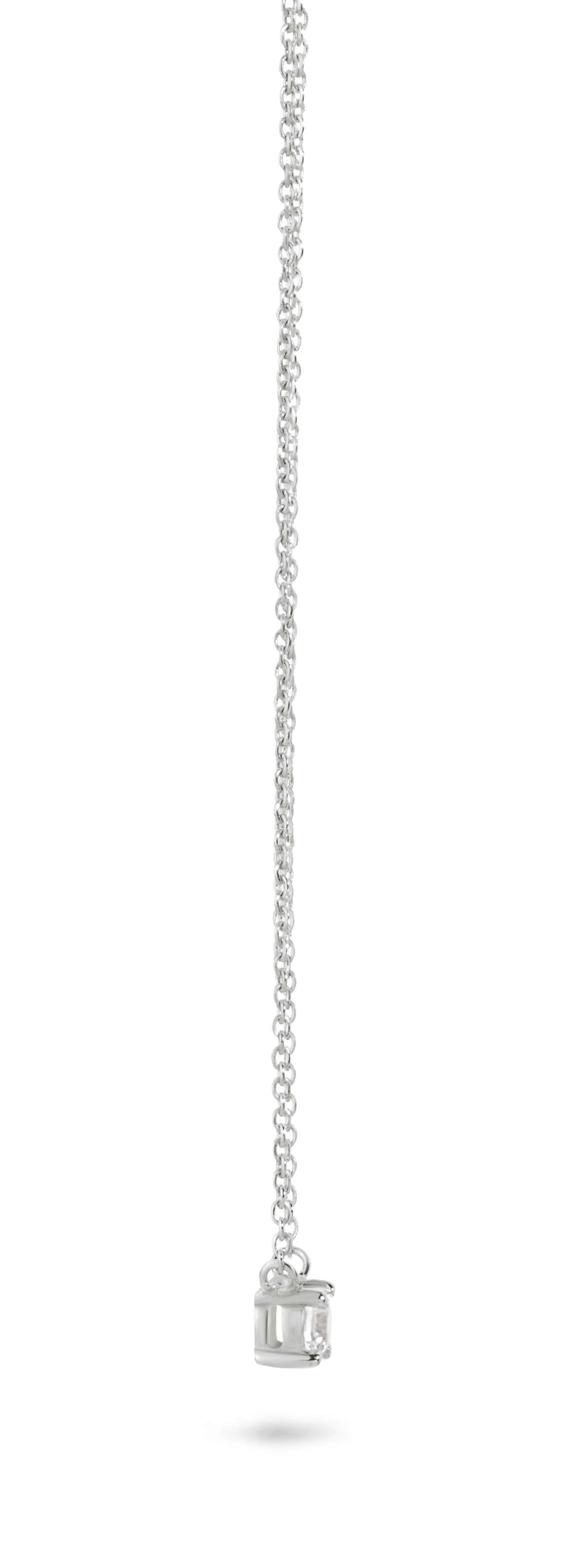 Collier en Or blanc 9k assemblé de Diamant HSI - Maison Di Giorgio
