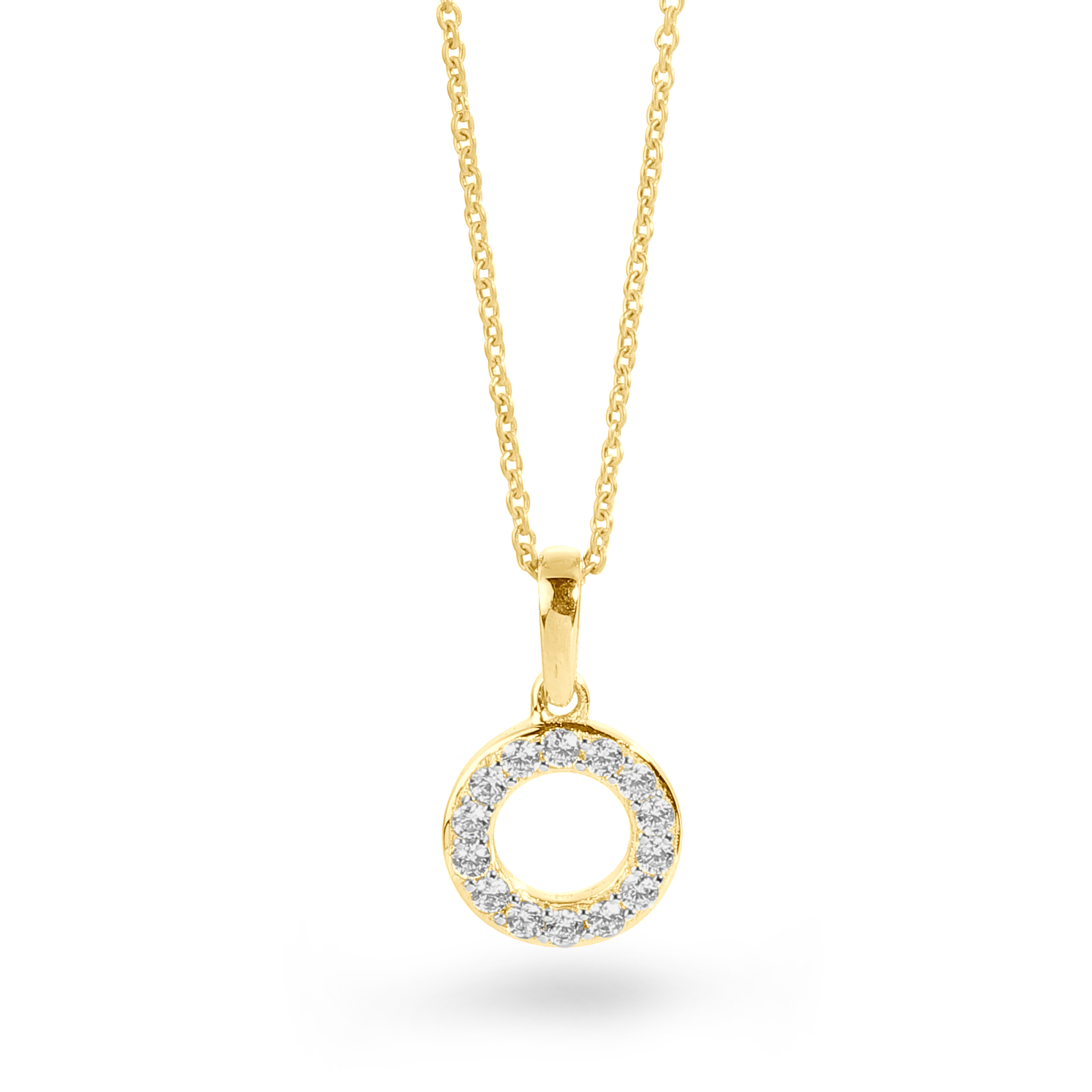 Pendentif en Or jaune 9k assemblé de Diamant HSI - Maison Di Giorgio