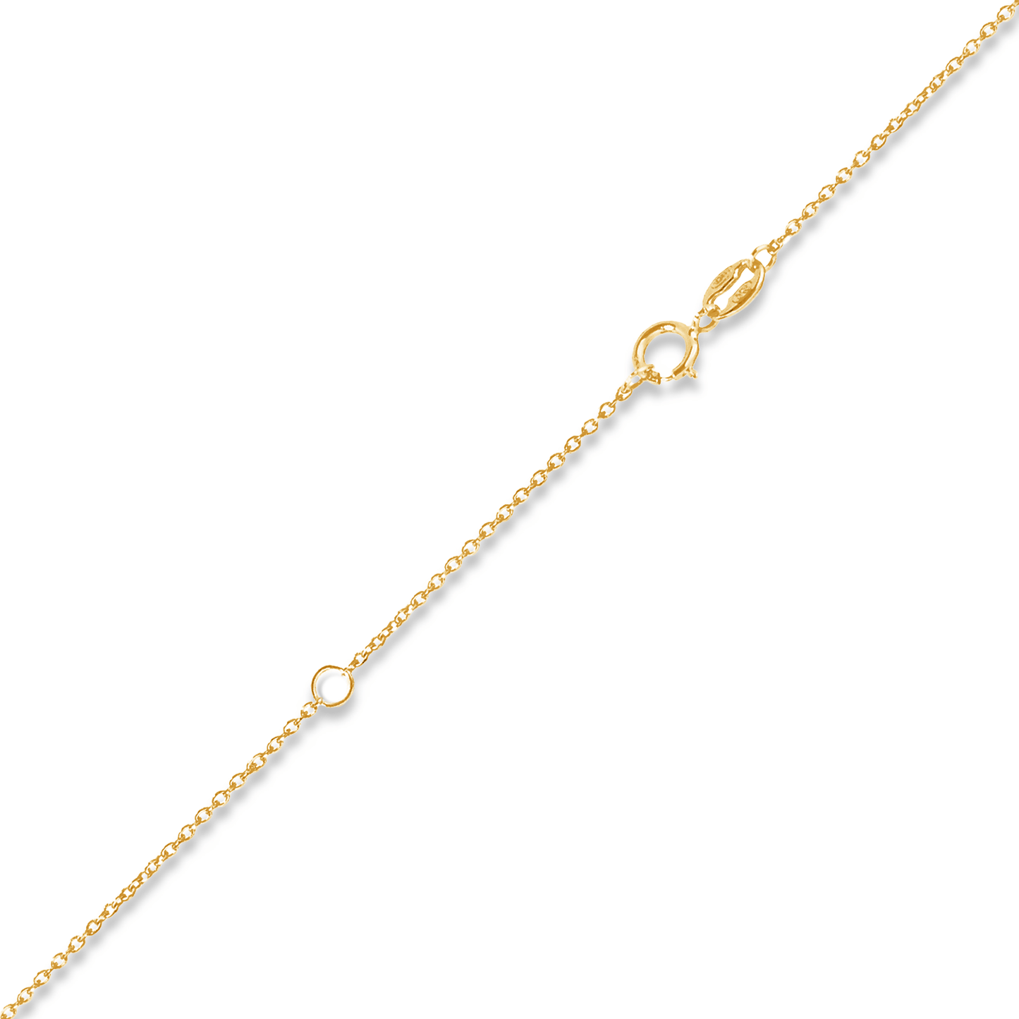 Pendentif en Or jaune 9k assemblé de Perle, de Topaze blanche et de Nacre - Maison Di Giorgio