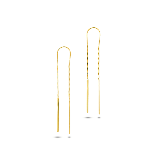 Boucles d'oreilles dorées Or jaune 18k - Maison Di Giorgio