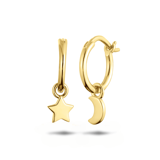 Boucles d'oreilles dorées Or jaune 18k - Maison Di Giorgio