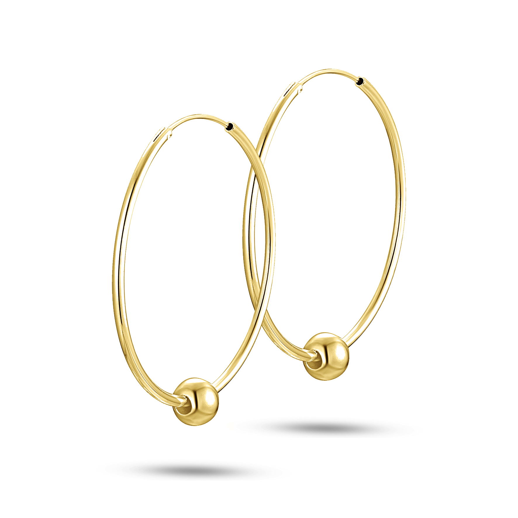 Boucles d'oreilles dorées Or jaune 18k - Maison Di Giorgio