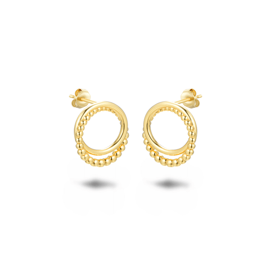 Boucles d'oreilles dorées Or jaune 18k - Maison Di Giorgio