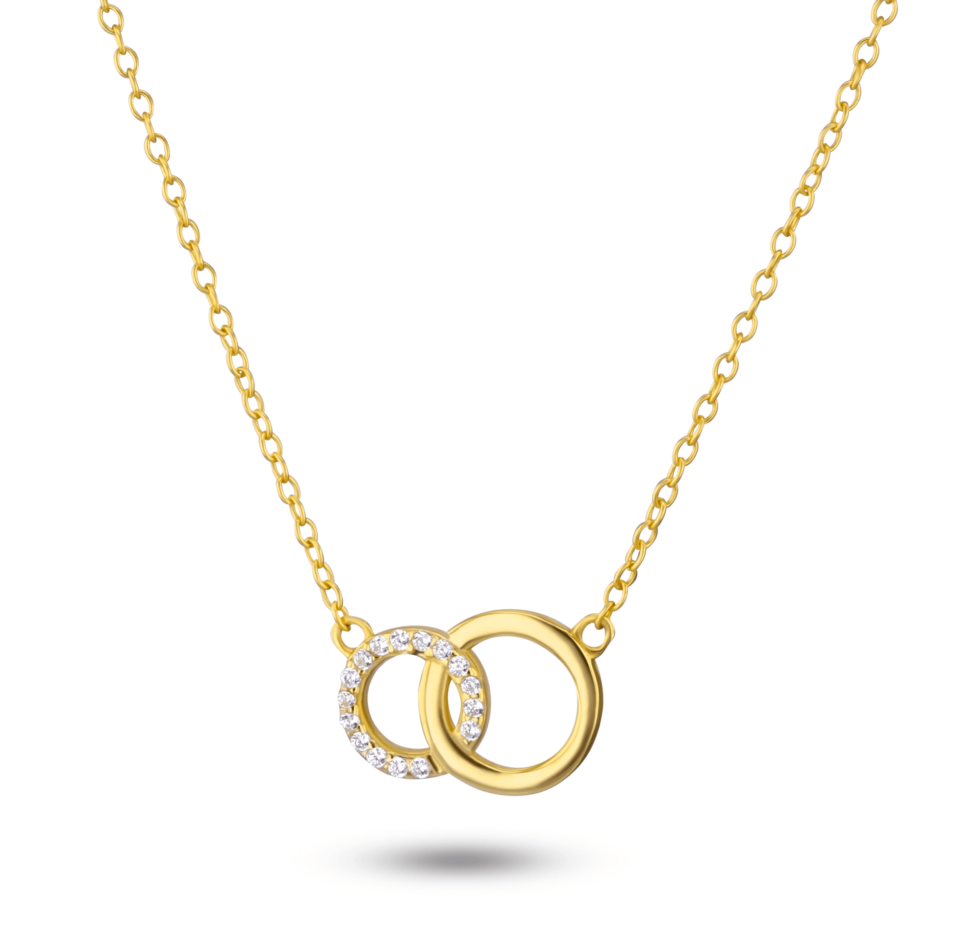 Collier doré Or jaune 18k assemblé d'oxyde de zirconium - Maison Di Giorgio